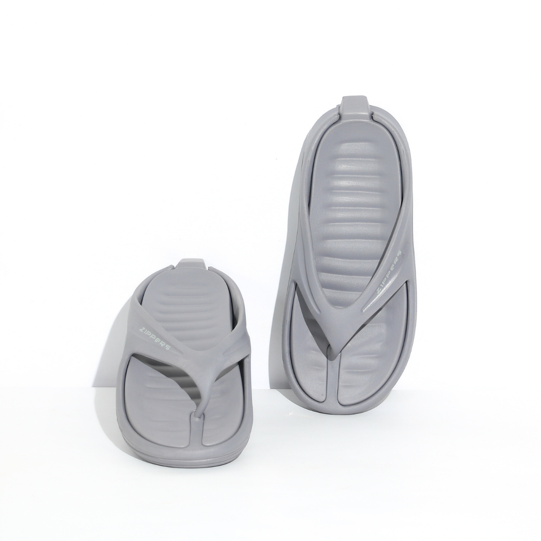 DUKE - Grey Removable sole Slippers