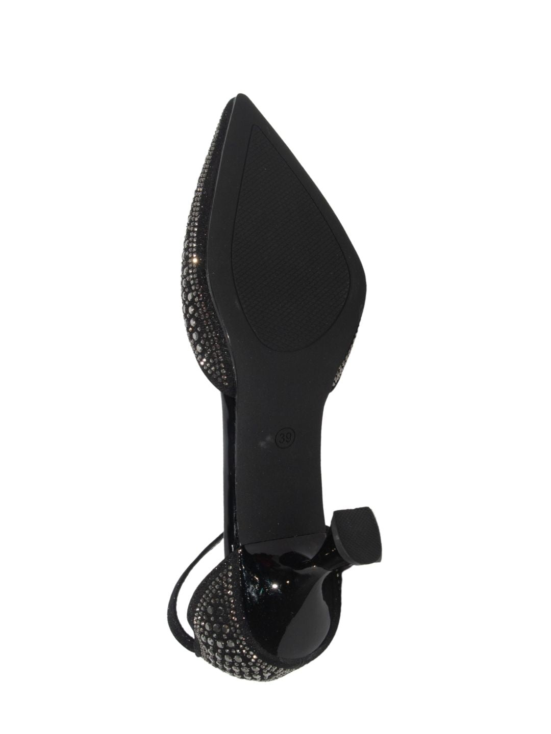 Black Embellished Party Heels