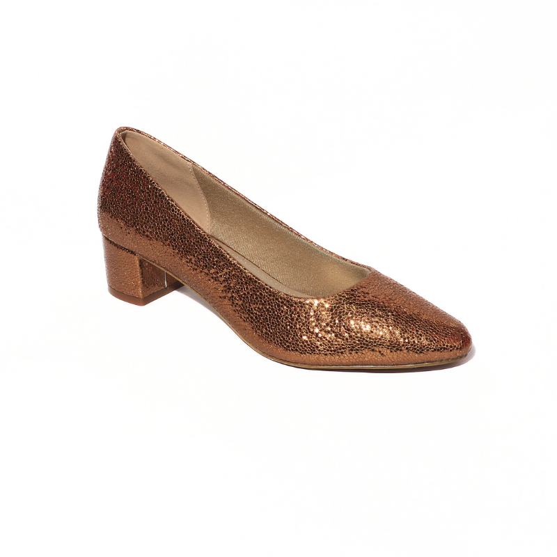 Metallic Pointed Toe Ballerina