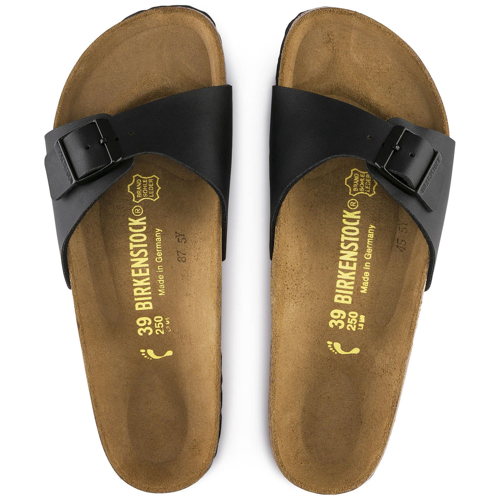 Madrid Birko-Flor in Black Womens Sandals