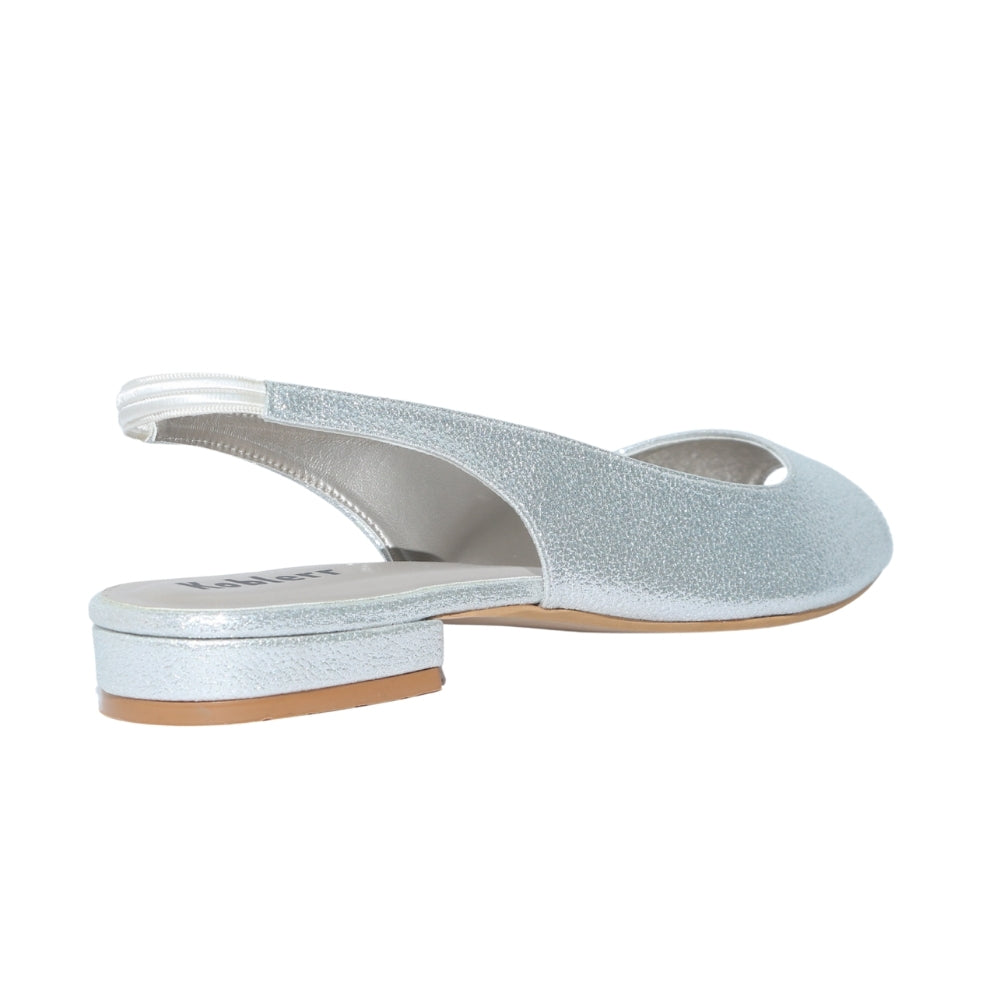 Silver Block Heel Sandals