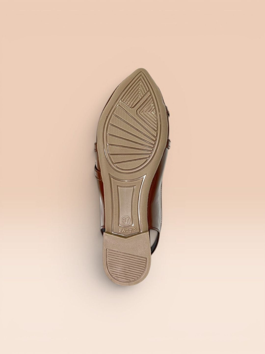 Brown Buckle Slingback Sandals