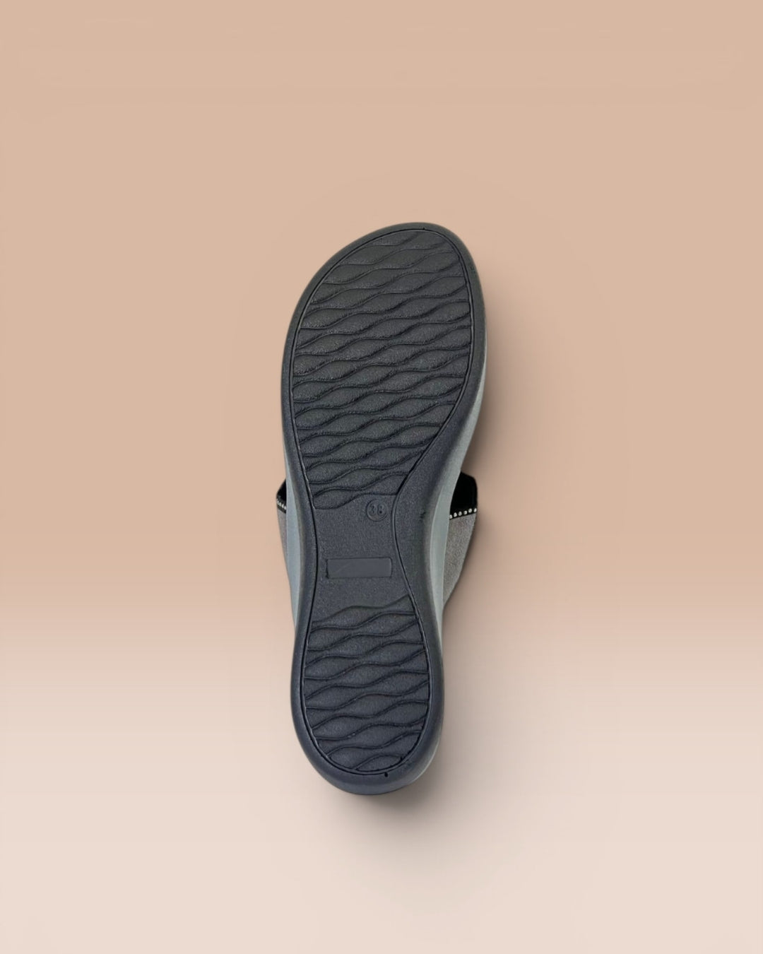 Women Black Comfort T-Strap Sandals
