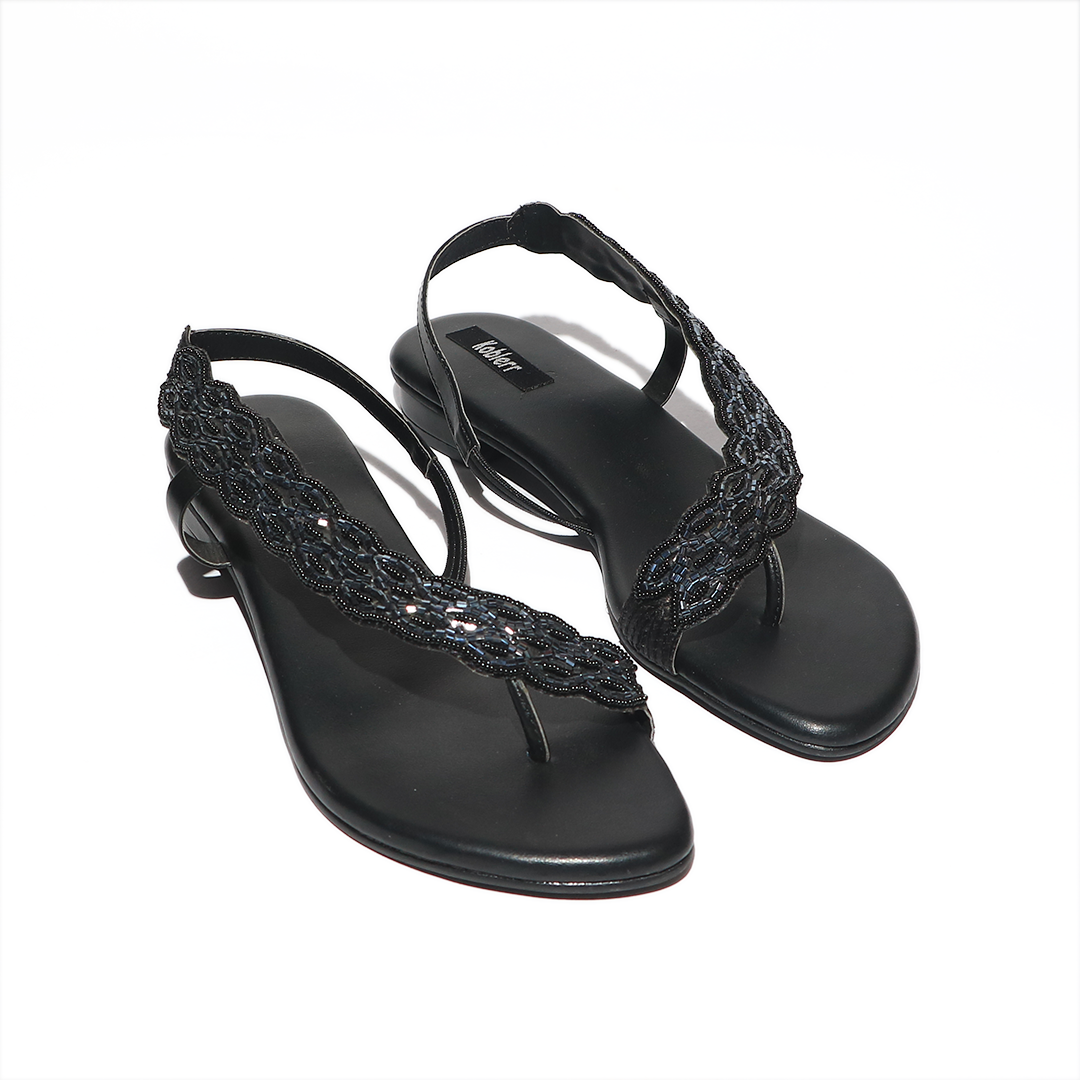 Translucent Strap Block Heels