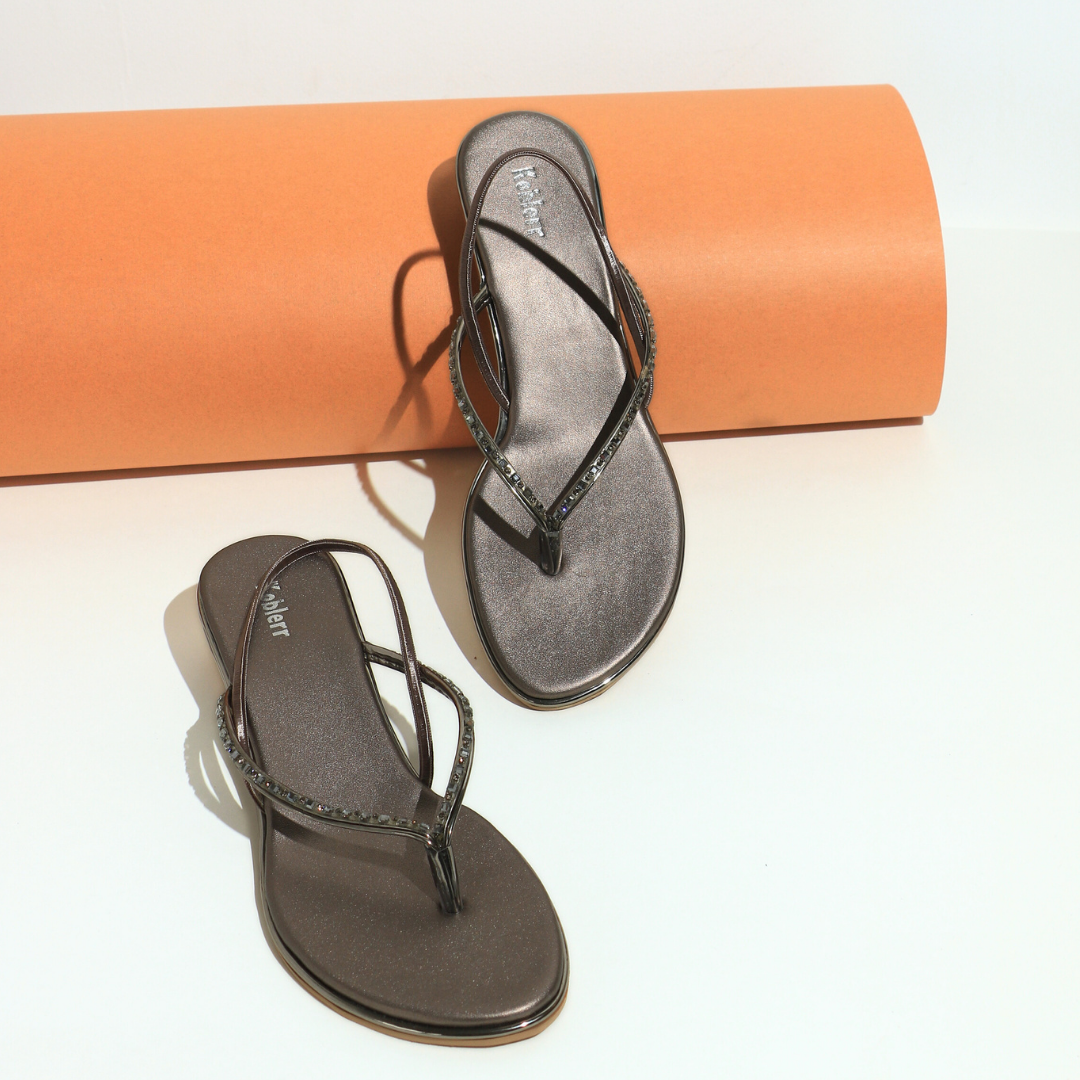 Girls Stone Embellished Party Sandals
