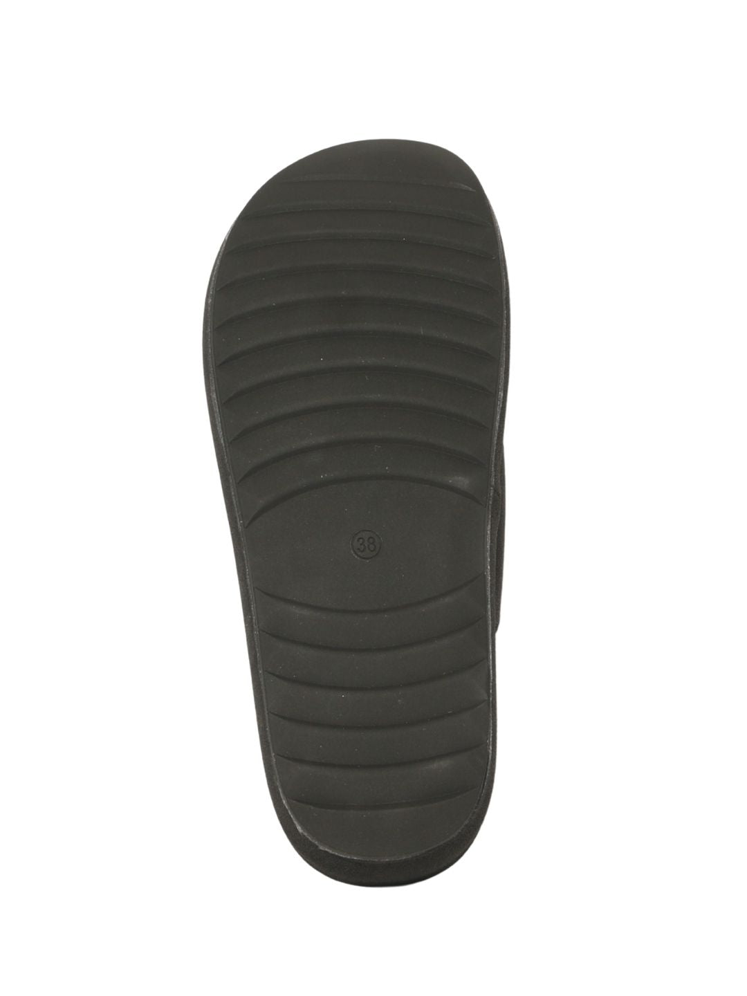 Black Double strap Wedges