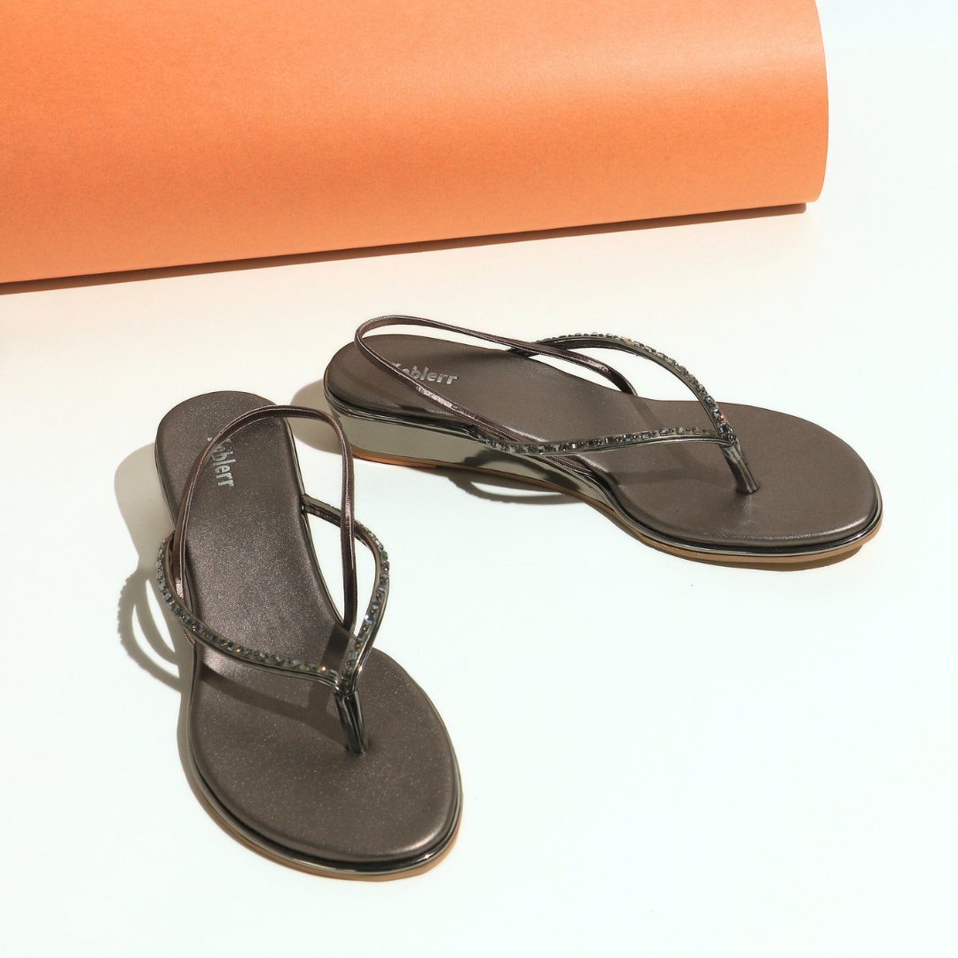Girls Stone Embellished Party Sandals