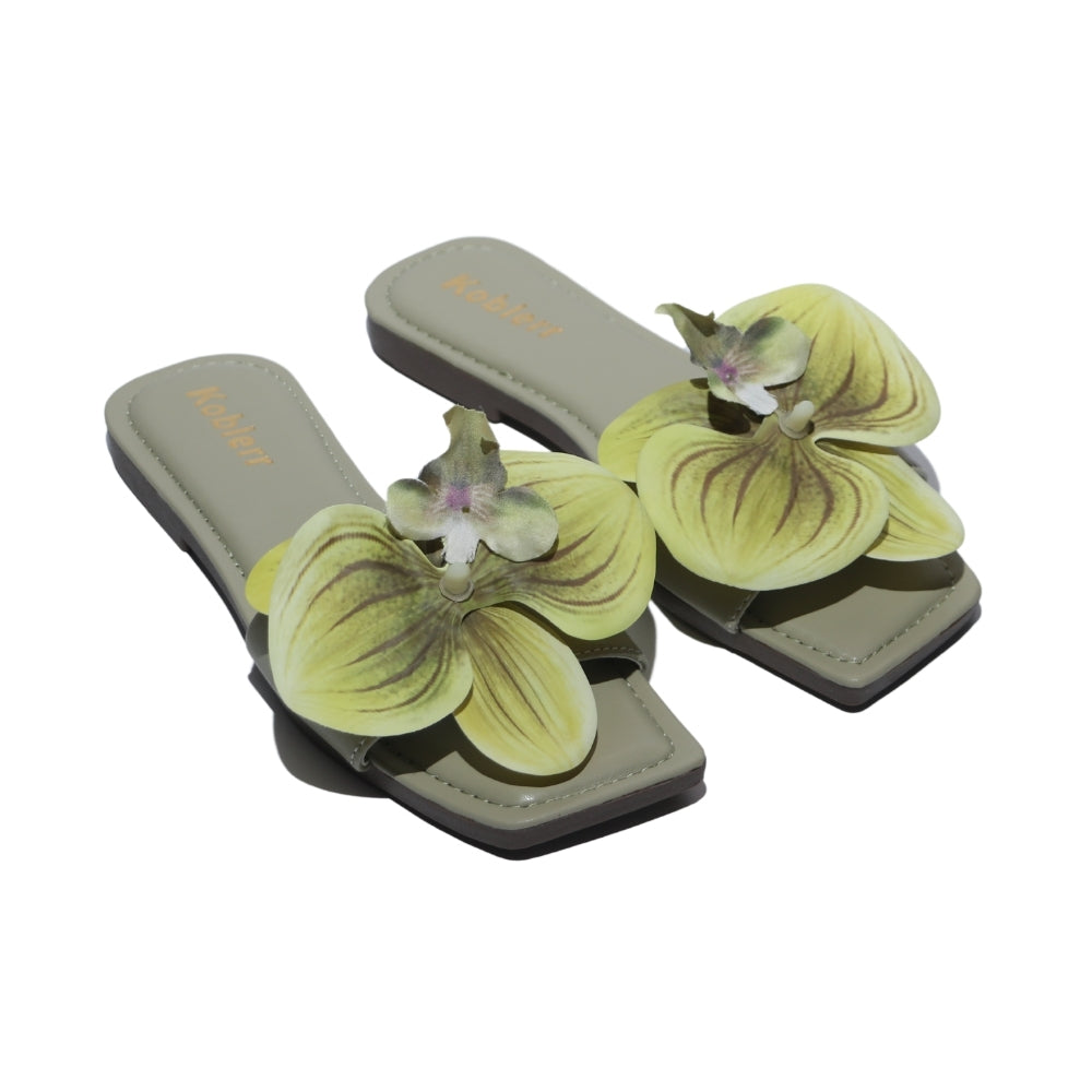 Orchid Slides in Green