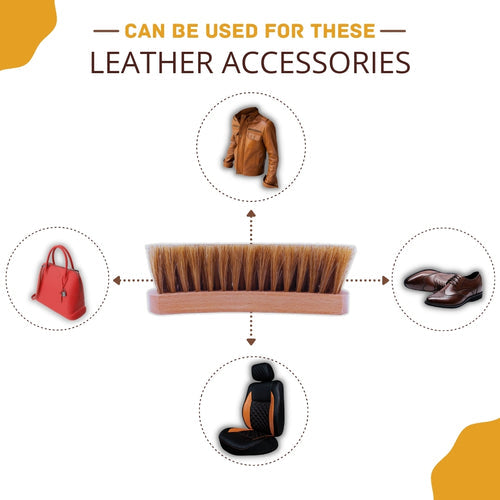 Helios 6.5 Inch 100% Horse Hair Shoe Brush - Big