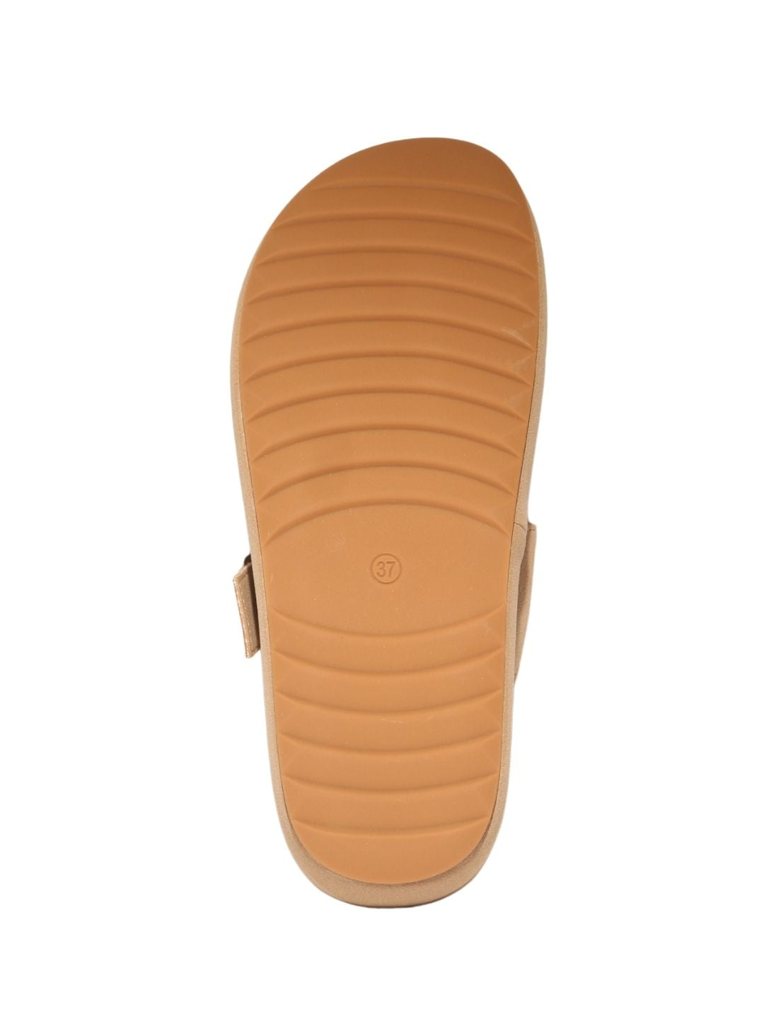 Beige T-strap Sandals