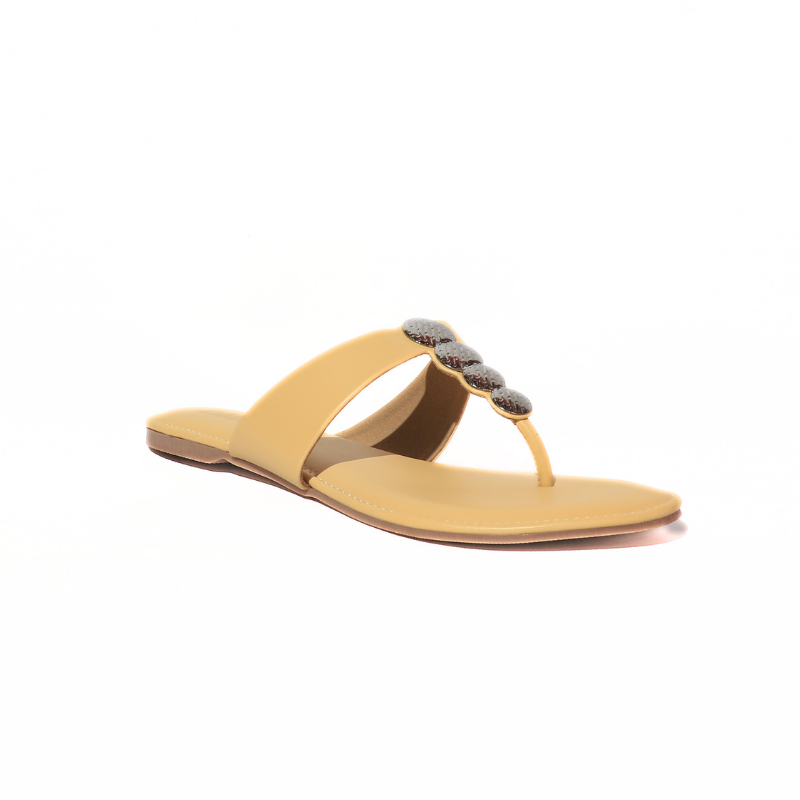 T-Strap with Metal Embellishment