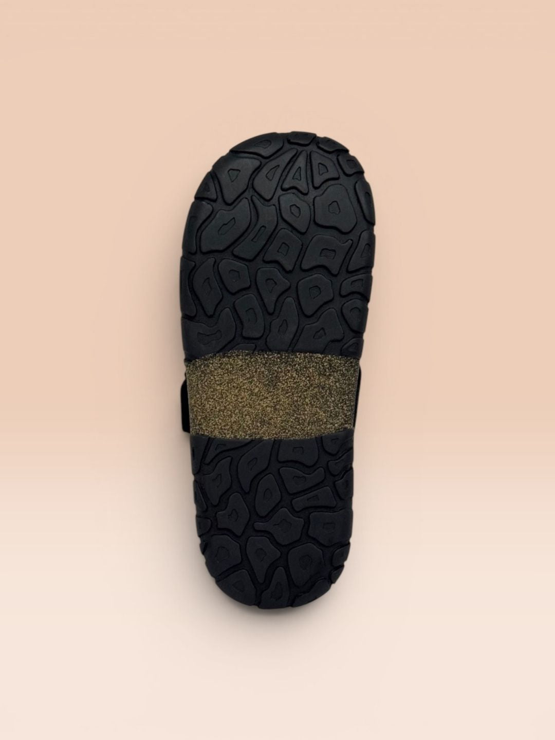 Black Open Toe Comfort Sandals