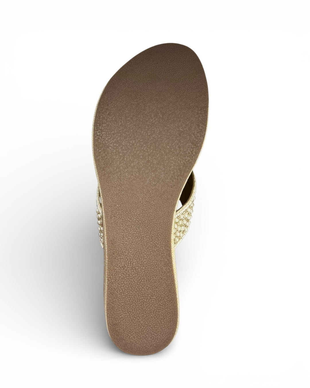 Pearl Embellished Wedge Sandals