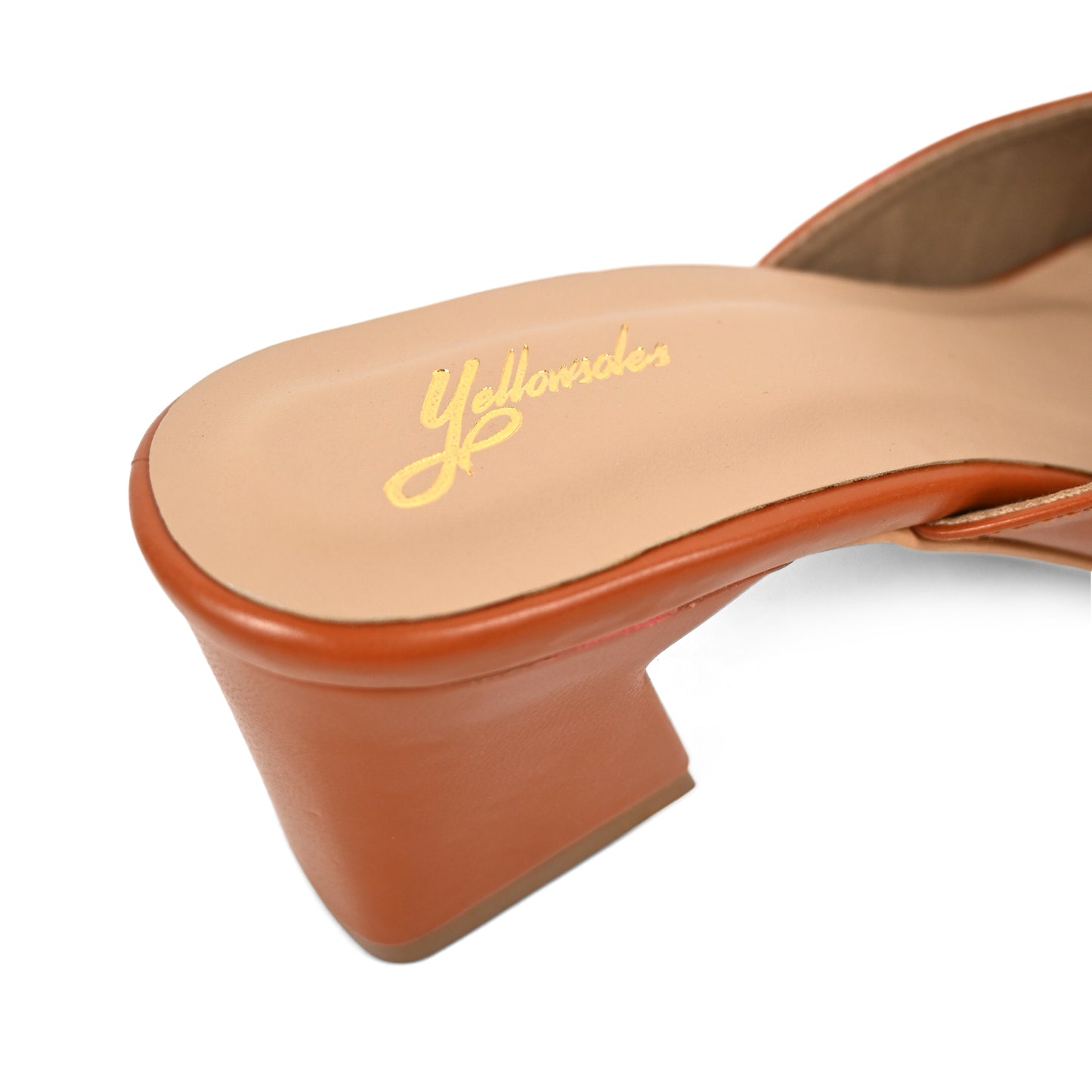 Tan Block Heel with Bows