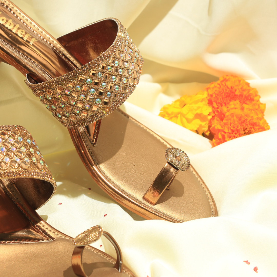 Gold Toe Ring Sandals
