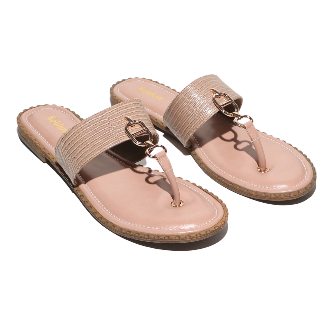 Blush T-strap Flats