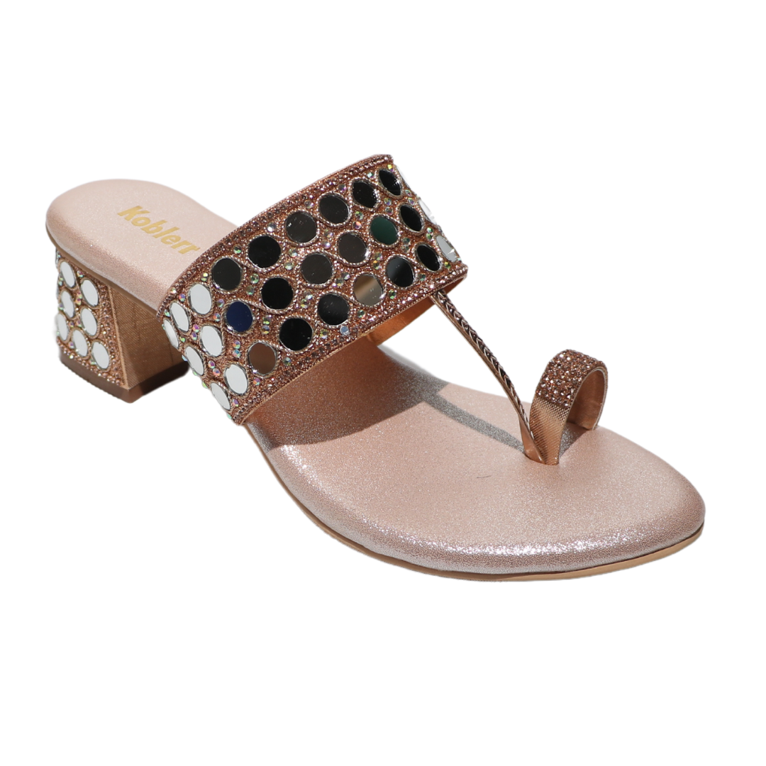 Mirror Embellished Heels