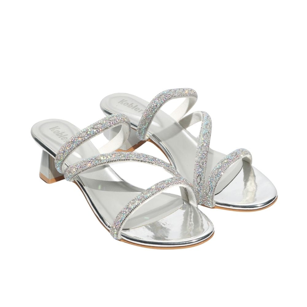 Silver Studded Heels