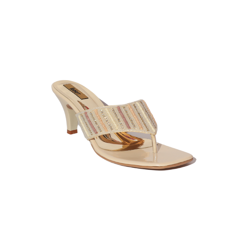Glitter Strap with Pointed Heels