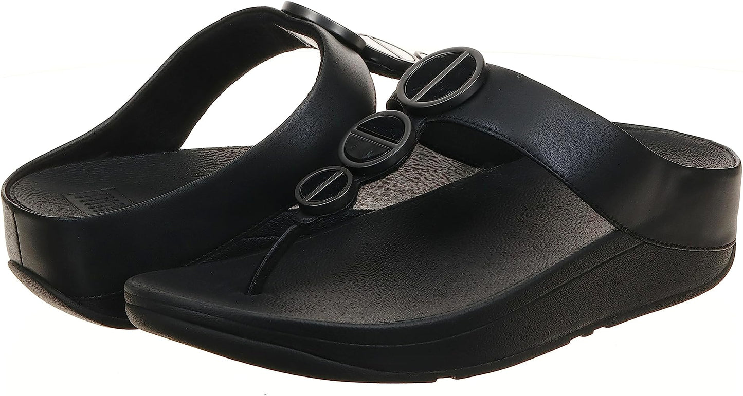 Women's Halo Metallic-Trim Toe-Post Sandals