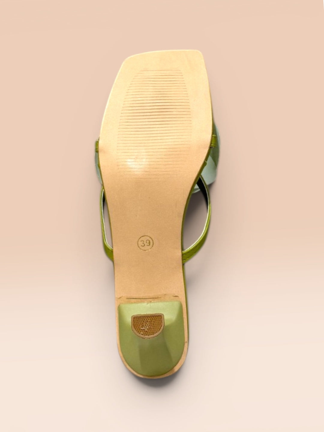 Green Orchid Kitten Heels