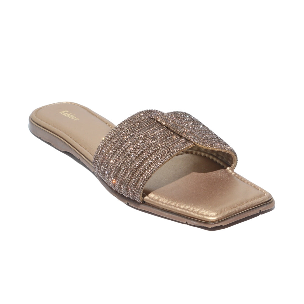 Gold Embellished Flats