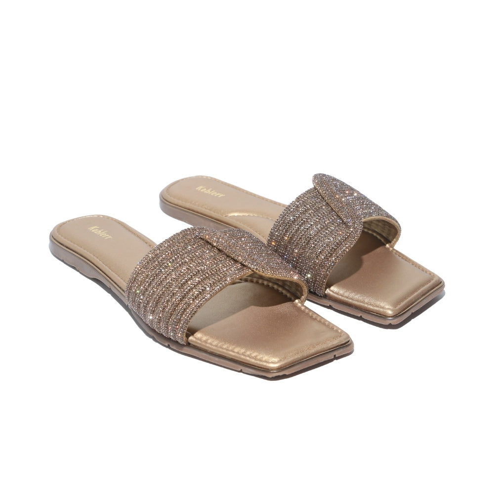 Gold Embellished Flats