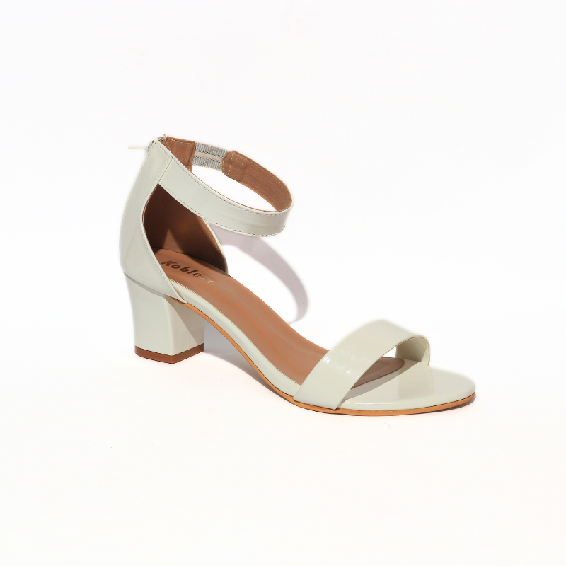 Ankle Strap with Zipper back Heel