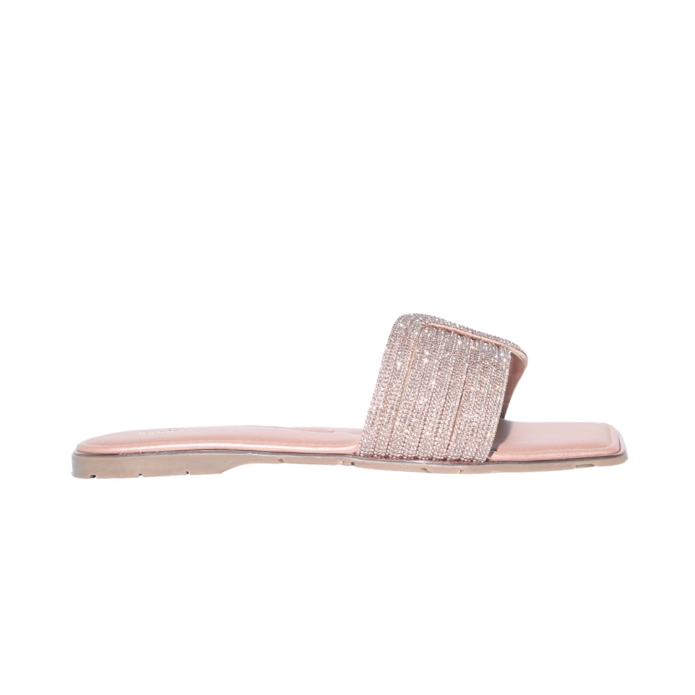 Rose Gold Embellished Flats