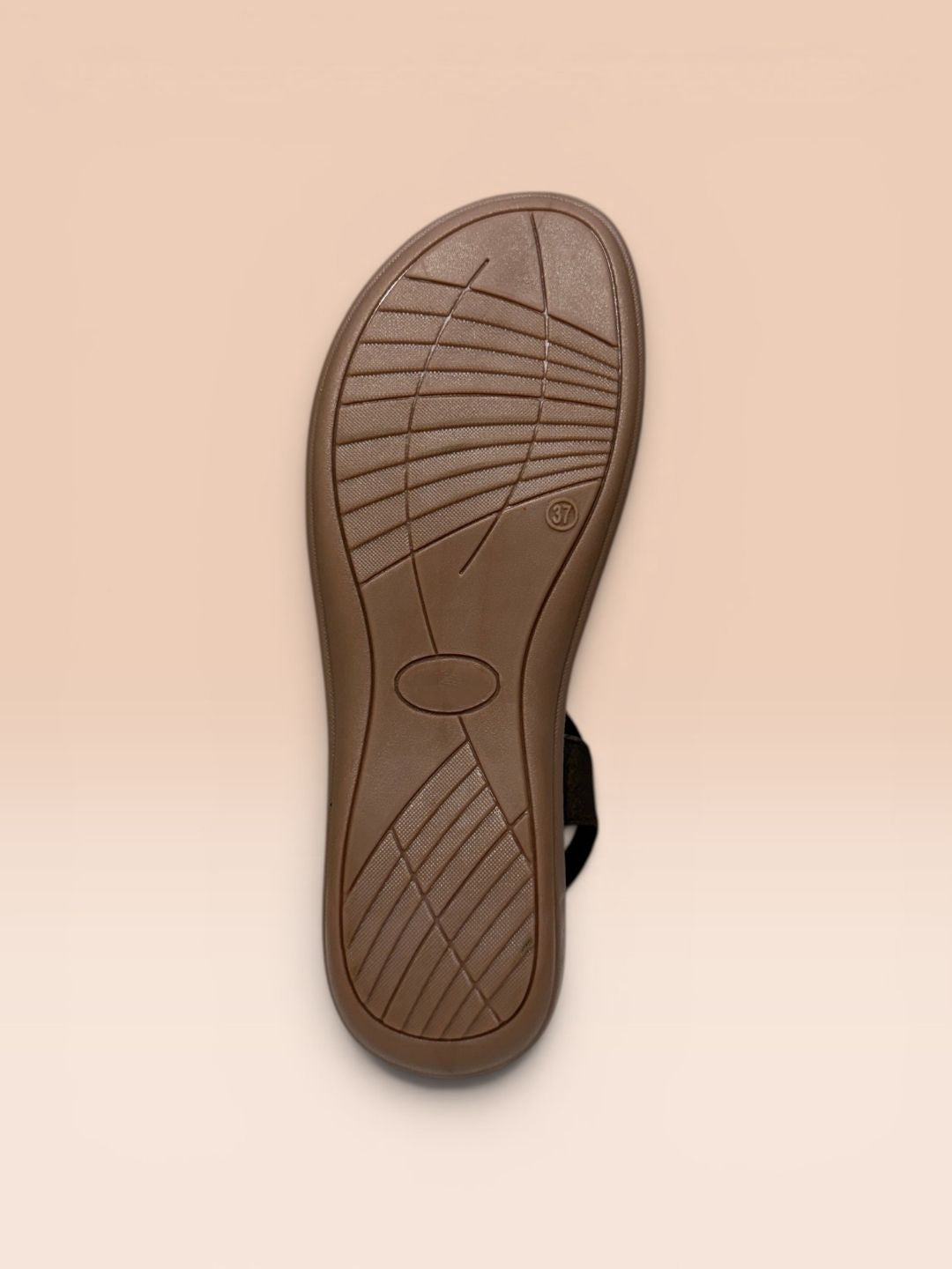 Brown Buckle Comfort Sandals