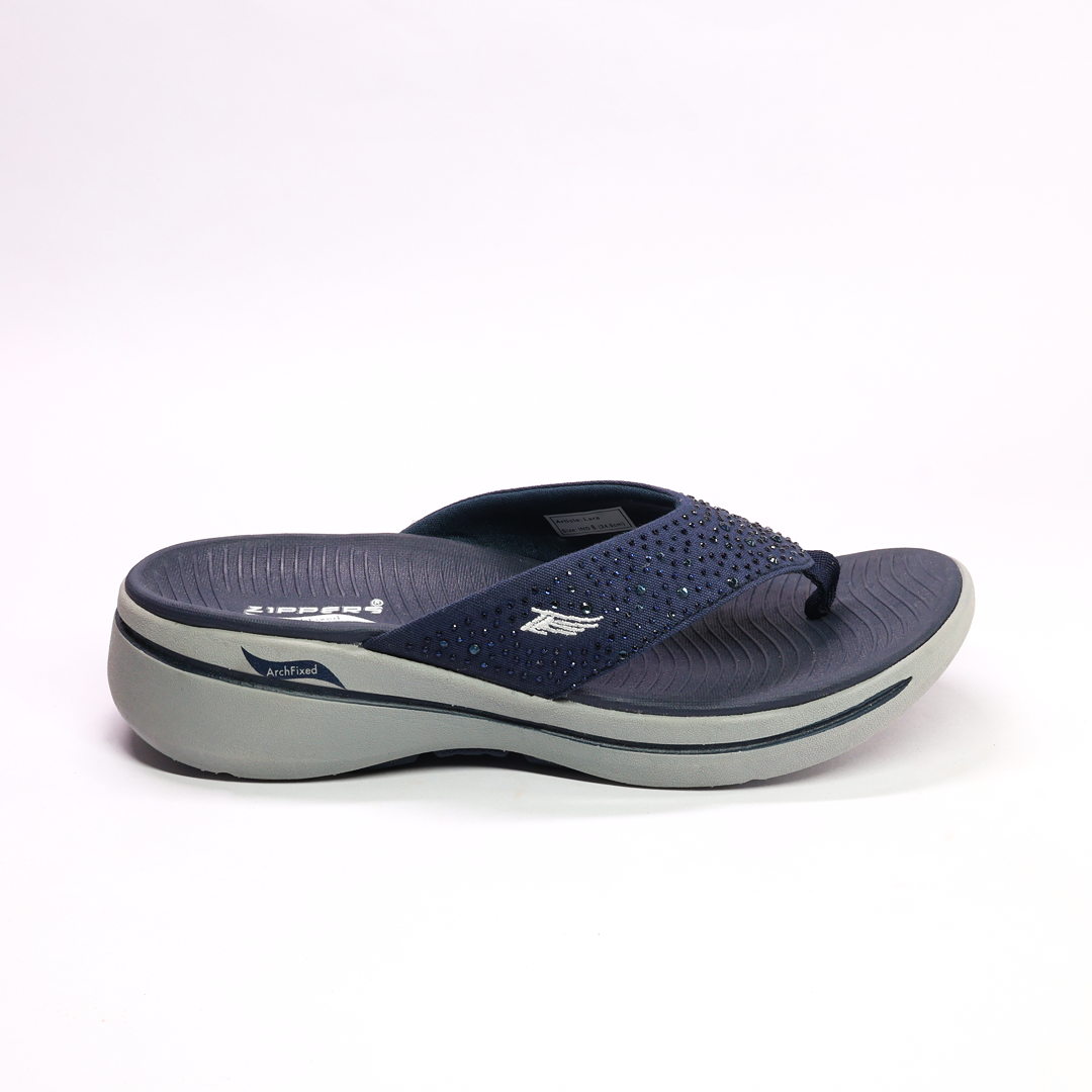 LARA - Women's Navy Slippers