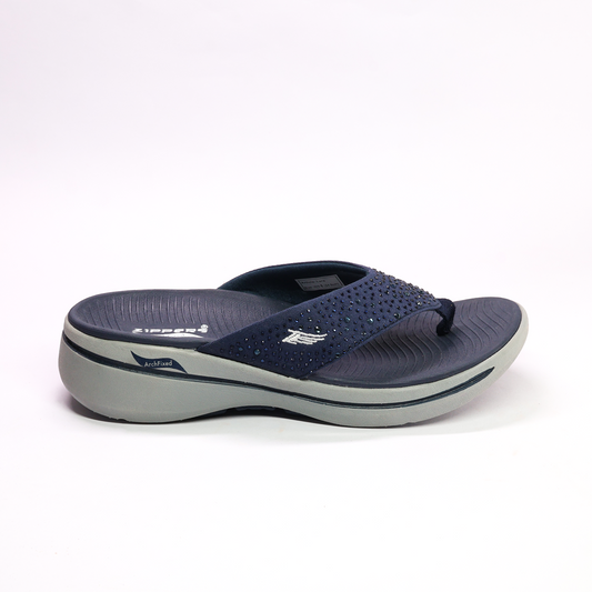 LARA - Women's Navy Slippers