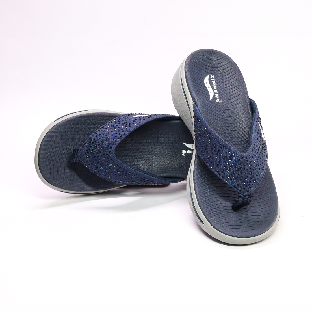 LARA - Women's Navy Slippers