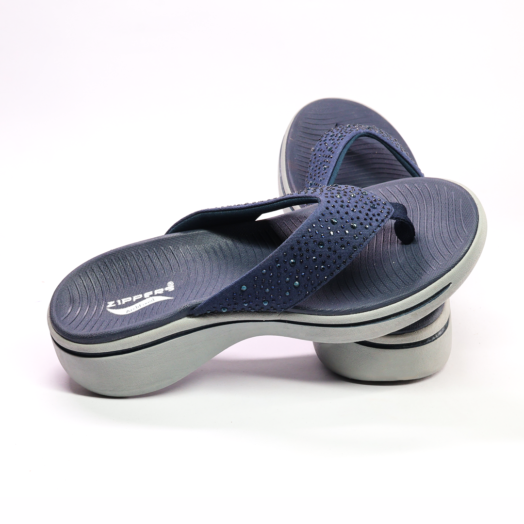 LARA - Women's Navy Slippers