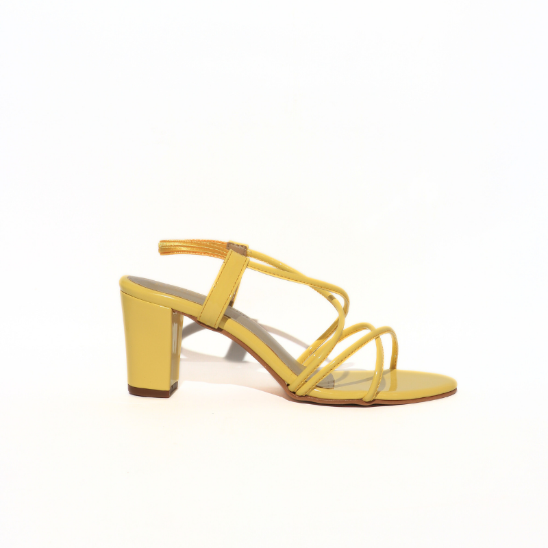 Messy Strap with Block Heel