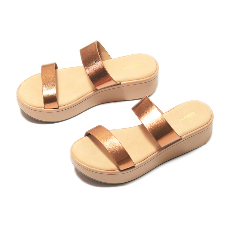 Gold Platform Heel