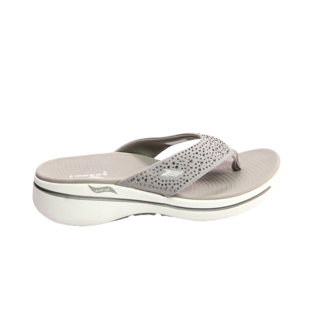 LARA - Women's Grey Slippers