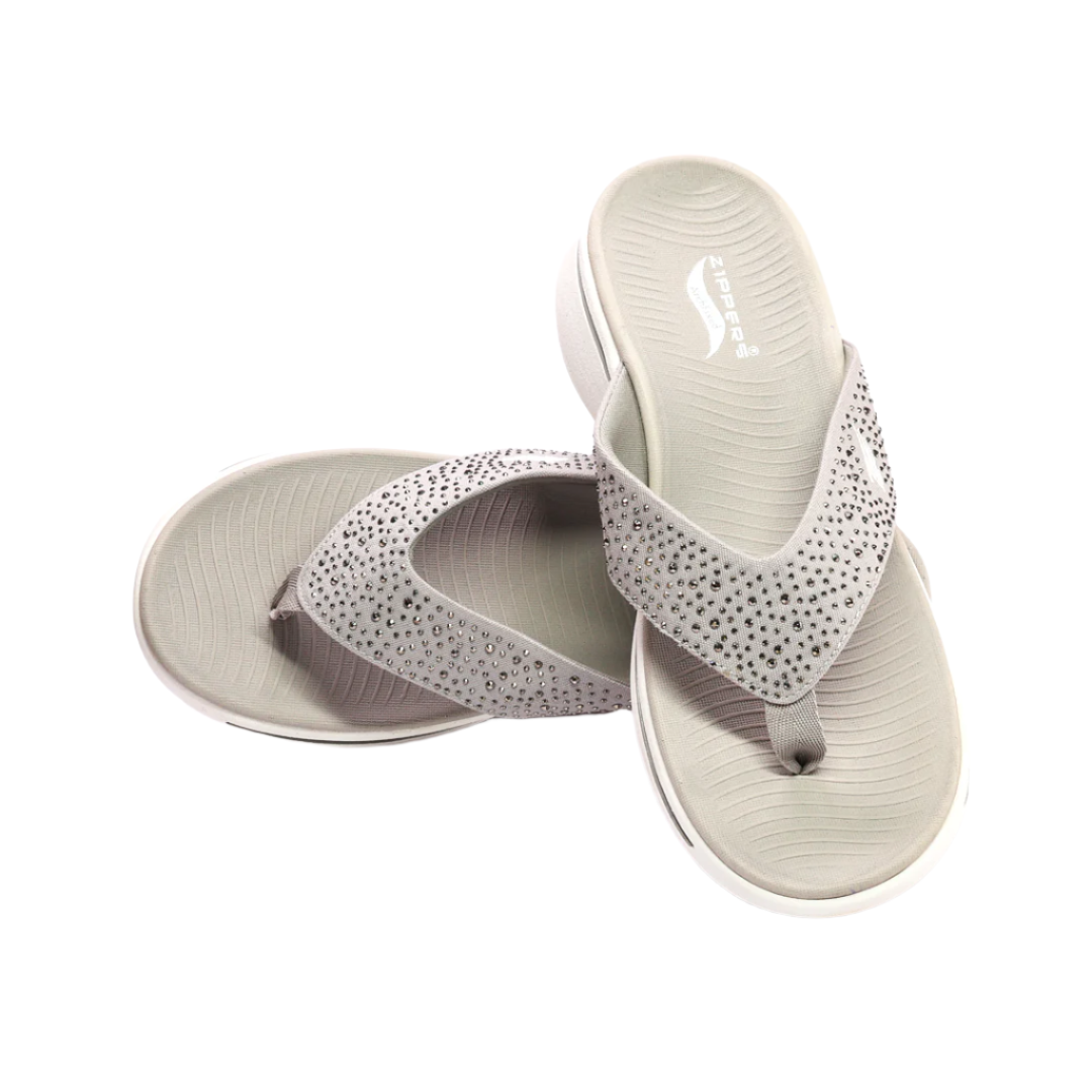 LARA - Women's Grey Slippers