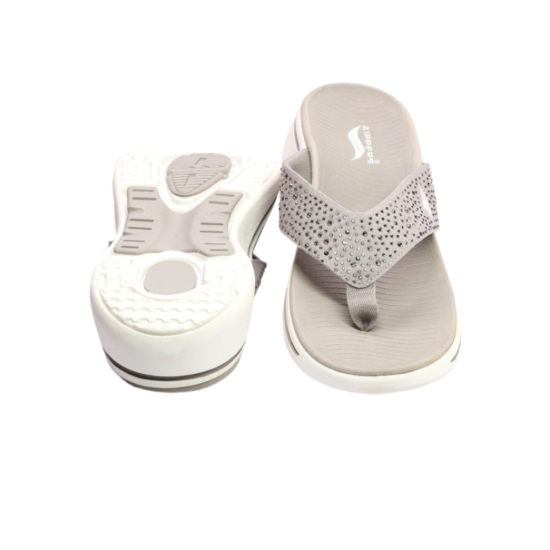 LARA - Women's Grey Slippers