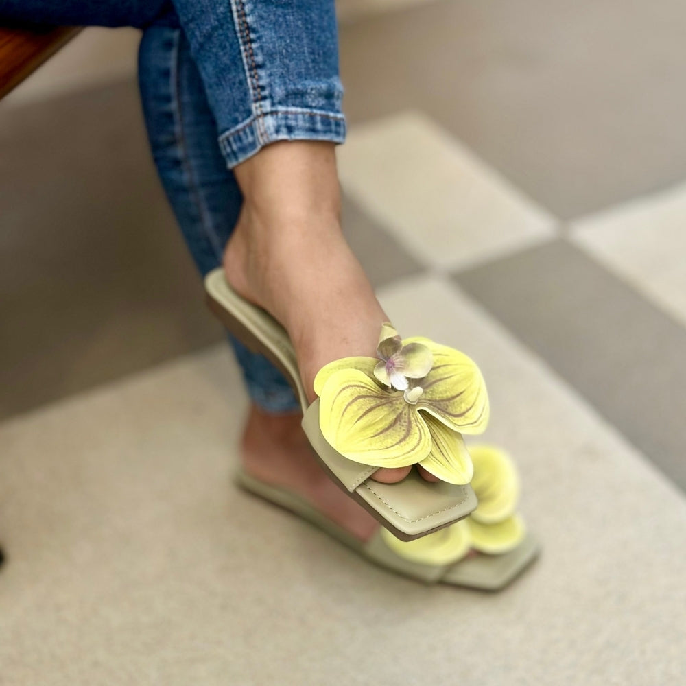 Orchid Slides in Green