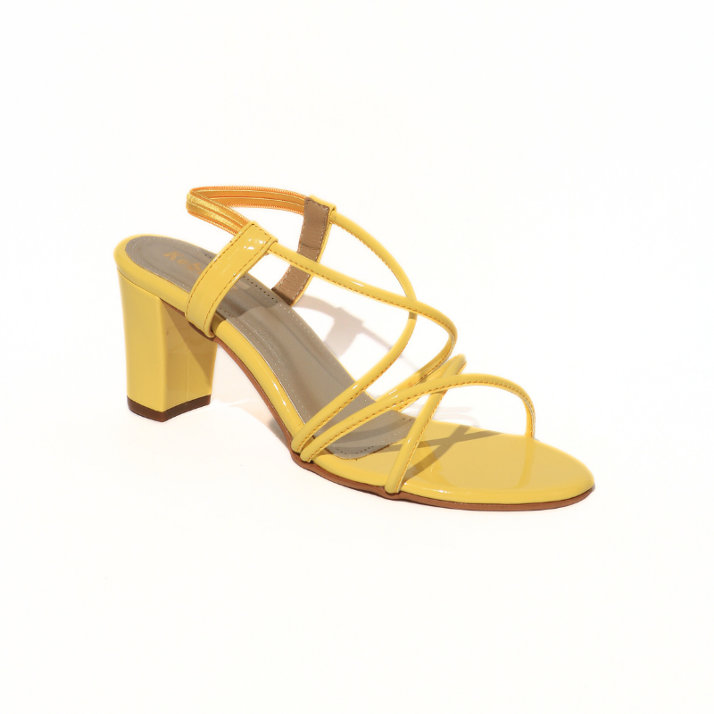 Messy Strap with Block Heel