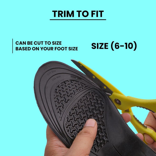 Helios Soft Gel Foot Insoles For Men - Trim to Fit