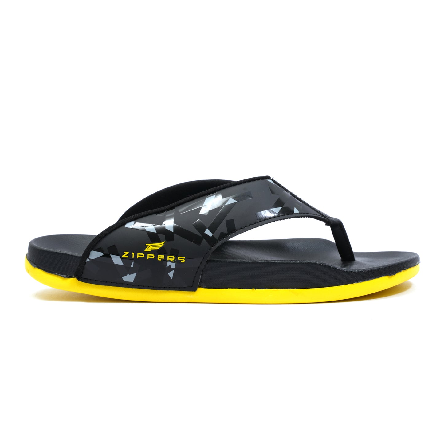 KIAAN - Men's Yellow & Black Slippers