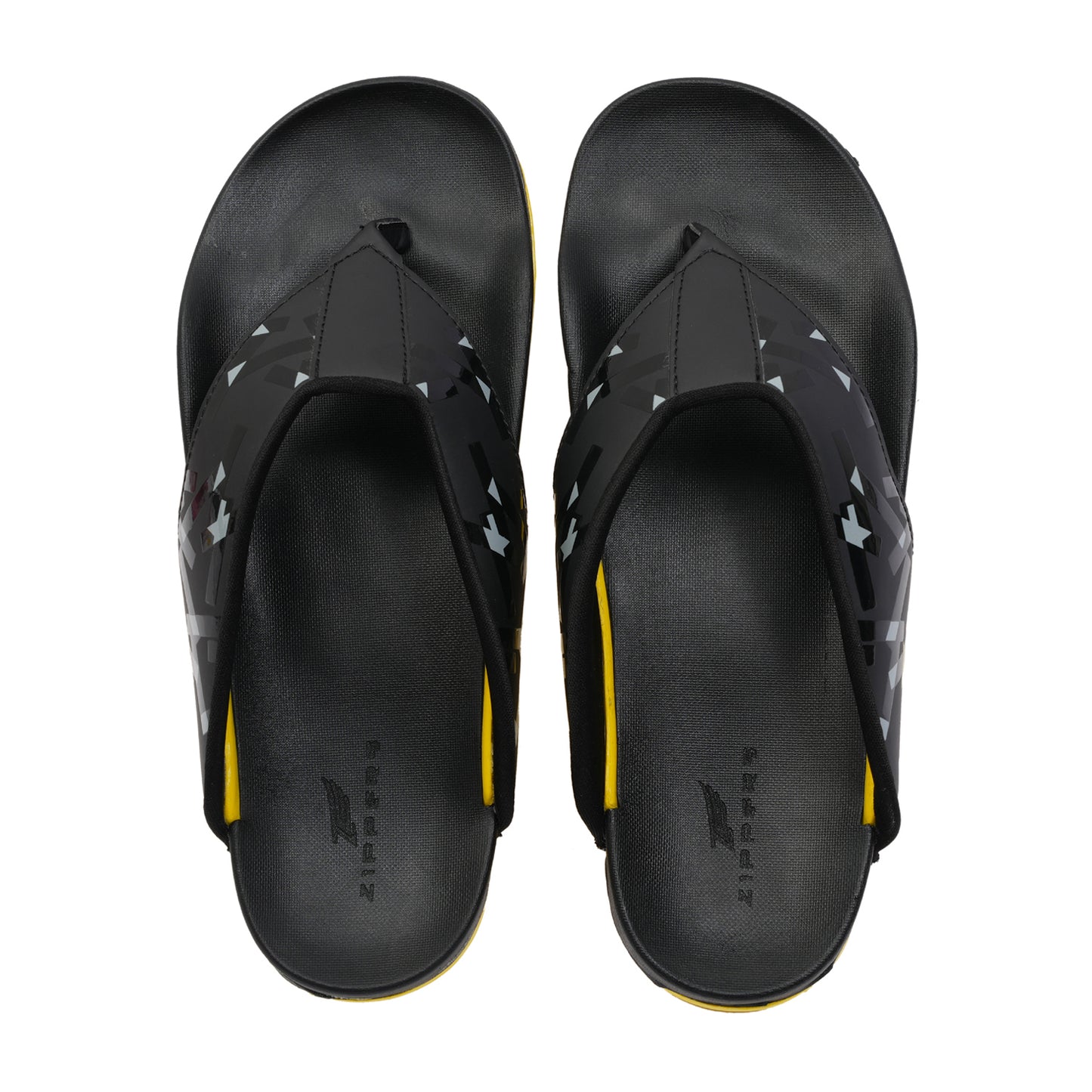 KIAAN - Men's Yellow & Black Slippers
