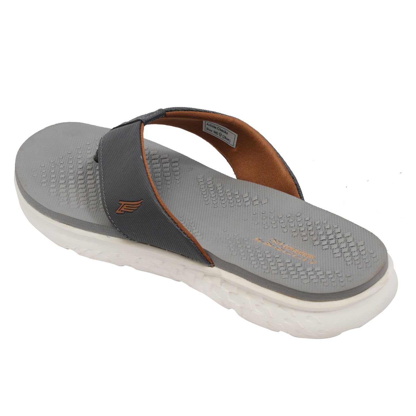 CHECKS - Men's Grey Slippers