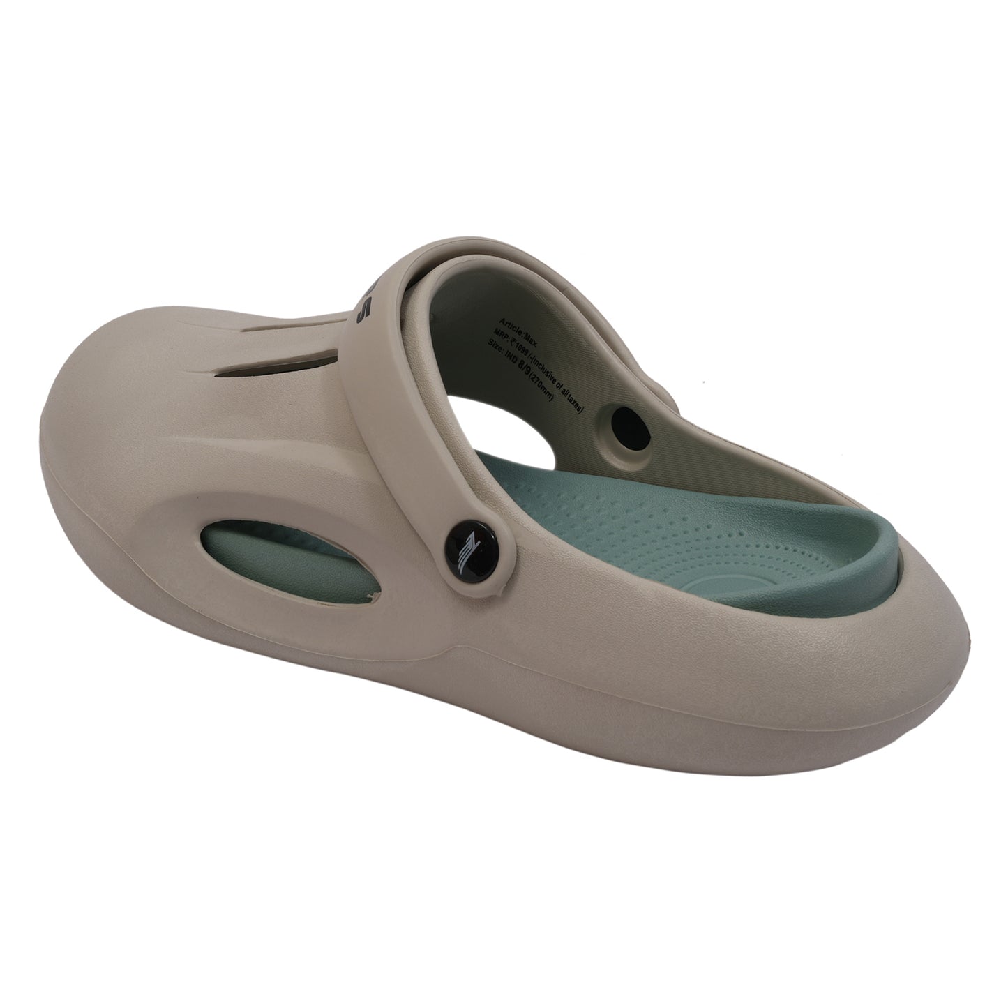 Max - Grey Clogs with removable Insole