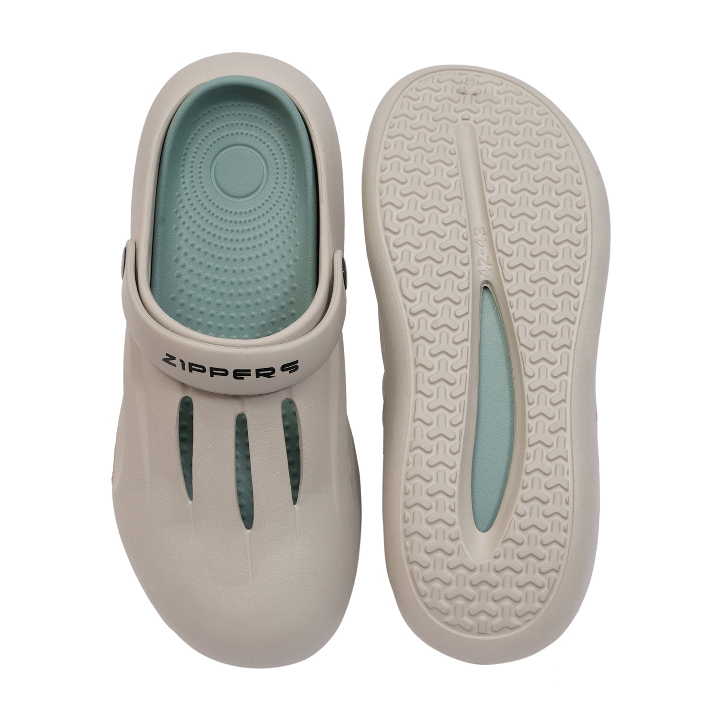 Max - Grey Clogs with removable Insole