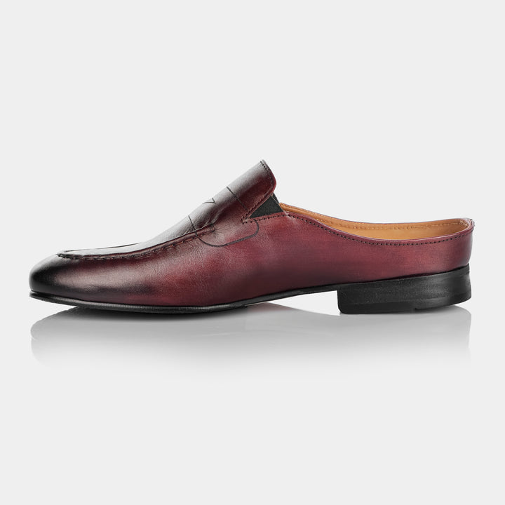 FREDRICK - Half Shoe in Cherry