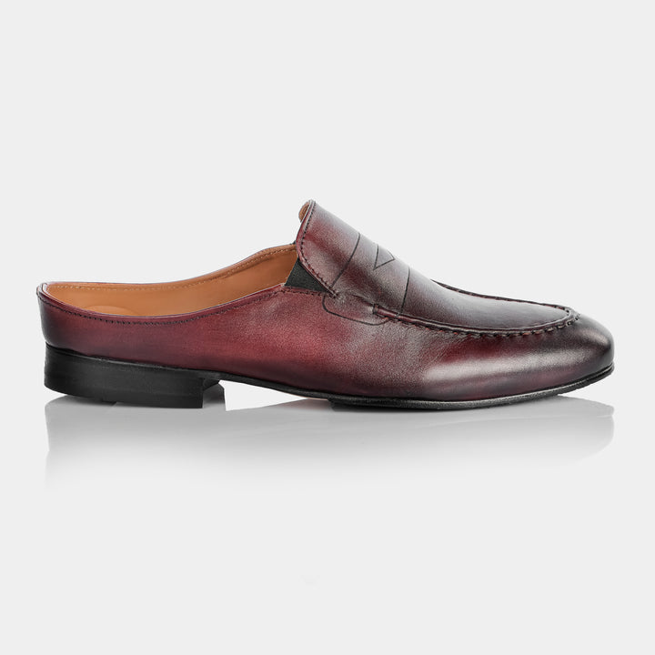 FREDRICK - Half Shoe in Cherry