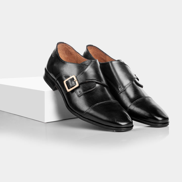 BRUT - Single Monk Strap in Black